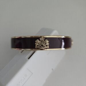Elegant Burgundy and Gold Ralph Lauren Bangle